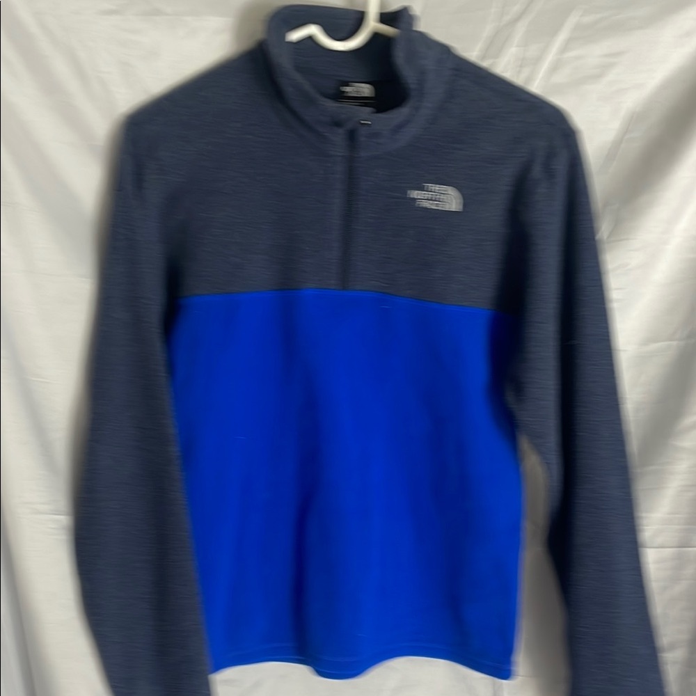 The North Face Blue and Gray Pullover